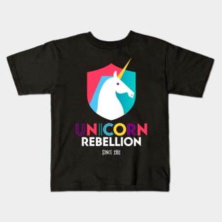 Unicorn Rebellion - Black Kids T-Shirt